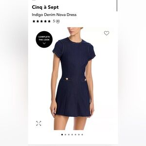 Cinq à Sept Indigo Denim Dress